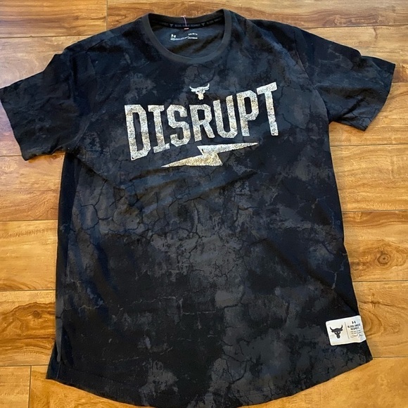 Under Armour Project Rock Collection Mens Disrupt Short Sleeve Size Large - Picture 4 of 12